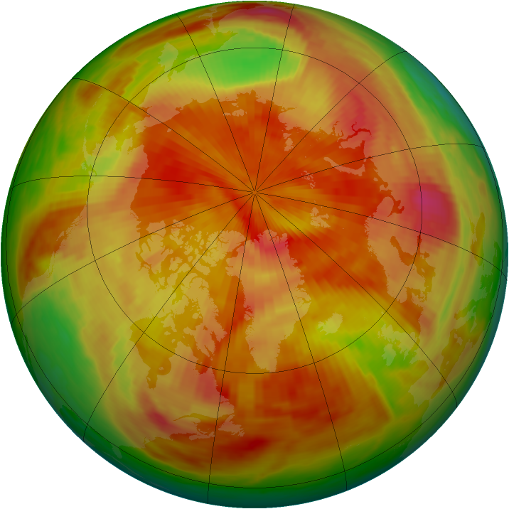Arctic ozone map for 16 April 1979